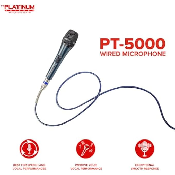 Platinum PT5000 PROFESSIONAL DYNAMIC WIRED MICROPHONE - Image 5